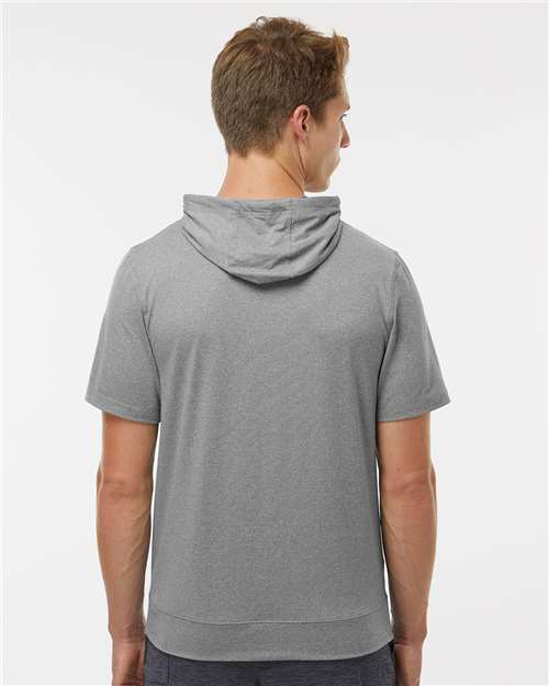 Men's Eco Revive™ Ventura Soft Knit Short Sleeve Hooded Sweatshirt - Grey Heather