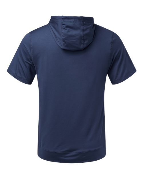 Men's Eco Revive™ Ventura Soft Knit Short Sleeve Hooded Sweatshirt - Navy
