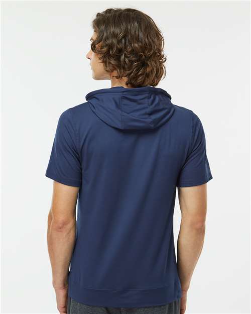 Men's Eco Revive™ Ventura Soft Knit Short Sleeve Hooded Sweatshirt - Navy