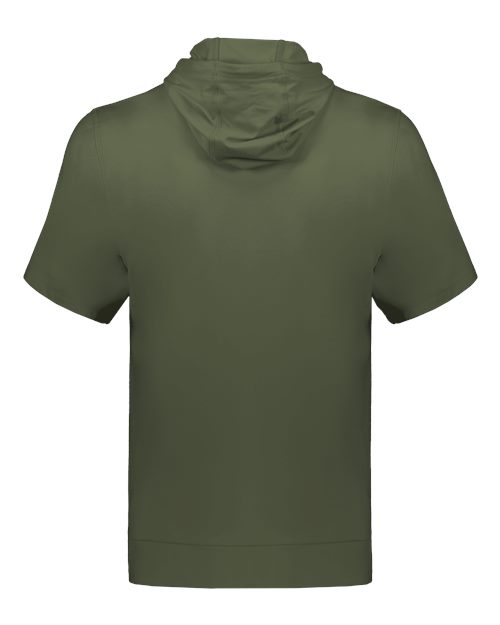Men's Eco Revive™ Ventura Soft Knit Short Sleeve Hooded Sweatshirt - Olive