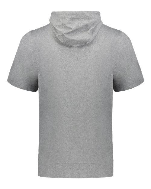 Youth Eco Revive™ Ventura Soft Knit Short Sleeve Hooded Sweatshirt - Grey Heather