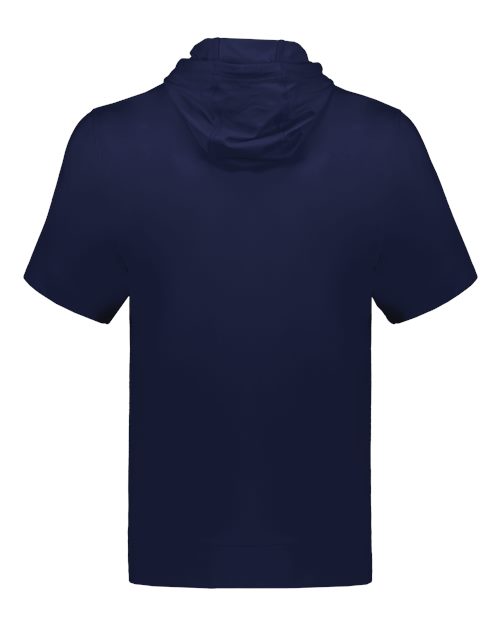 Youth Eco Revive™ Ventura Soft Knit Short Sleeve Hooded Sweatshirt - Navy