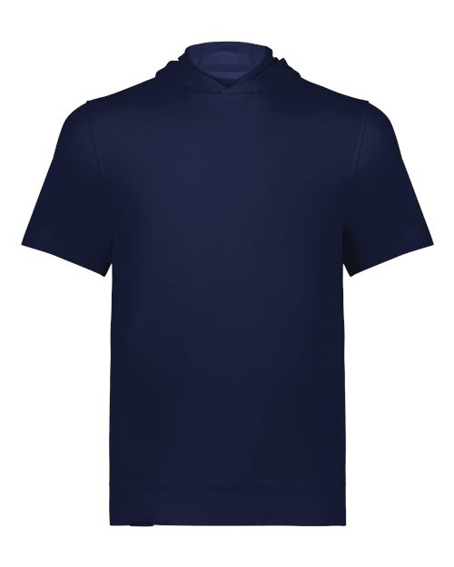 Youth Eco Revive™ Ventura Soft Knit Short Sleeve Hooded Sweatshirt - Navy