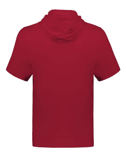 Youth Eco Revive™ Ventura Soft Knit Short Sleeve Hooded Sweatshirt - Scarlet