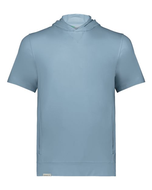 Youth Eco Revive™ Ventura Soft Knit Short Sleeve Hooded Sweatshirt - Storm