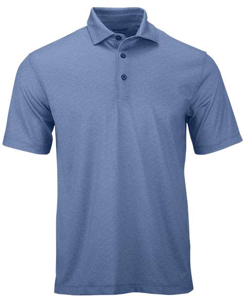 Men's Derby Sublimated Heathered Polo - Blue Heather