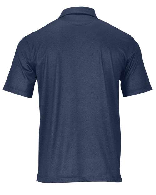 Men's Derby Sublimated Heathered Polo - Navy Heather