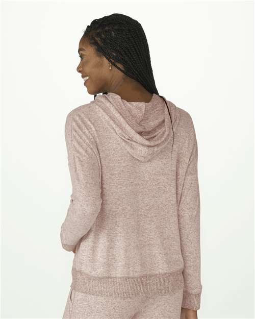 Women's Cuddle Fleece Hooded Sweatshirt - Espresso Heather
