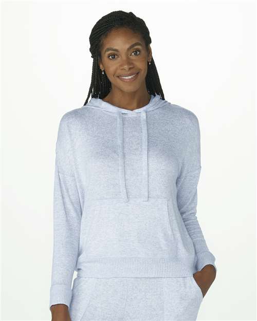 Women's Cuddle Fleece Hooded Sweatshirt - Sky Blue Heather