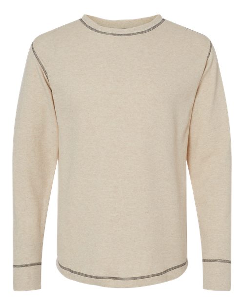 Men's Vintage Thermal Long Sleeve T-Shirt - Oatmeal Heather