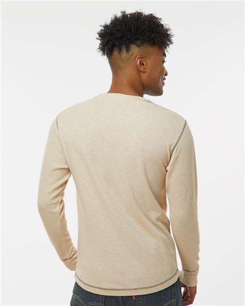 Men's Vintage Thermal Long Sleeve T-Shirt - Oatmeal Heather