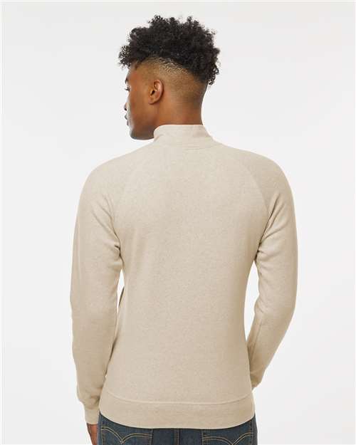 Men's Triblend Quarter-Zip Sweatshirt - Oatmeal Triblend