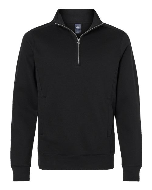 Unisex Heavyweight Fleece Quarter-Zip Sweatshirt - Black