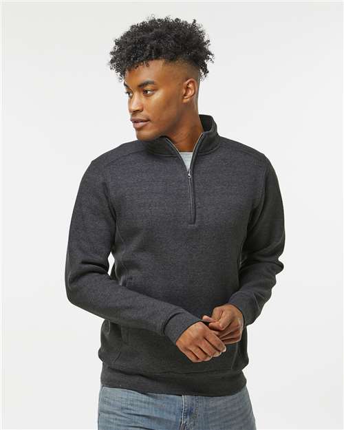 Unisex Heavyweight Fleece Quarter-Zip Sweatshirt - Charcoal Heather