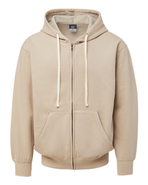 Unisex Vintage Fleece Full-Zip Hooded Sweatshirt - Atmosphere