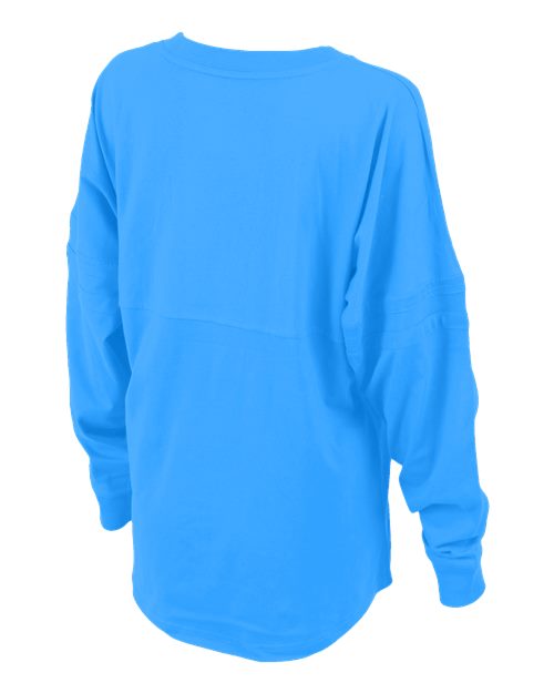 Women's Pom Pom Long Sleeve Jersey T-Shirt - Collegiate Blue