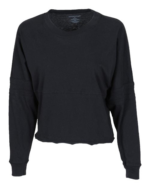 Women's Crop Retro Jesery - Black