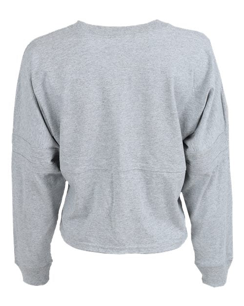 Women's Crop Retro Jesery - Oxford Heather