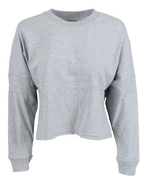 Women's Crop Retro Jesery - Oxford Heather