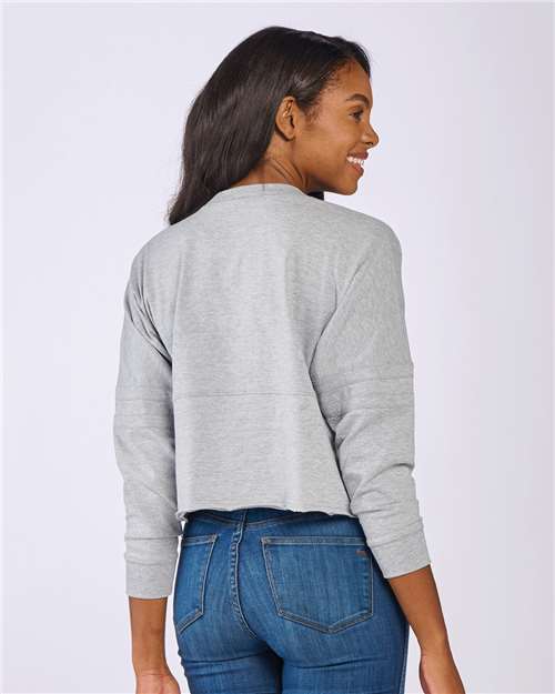 Women's Crop Retro Jesery - Oxford Heather