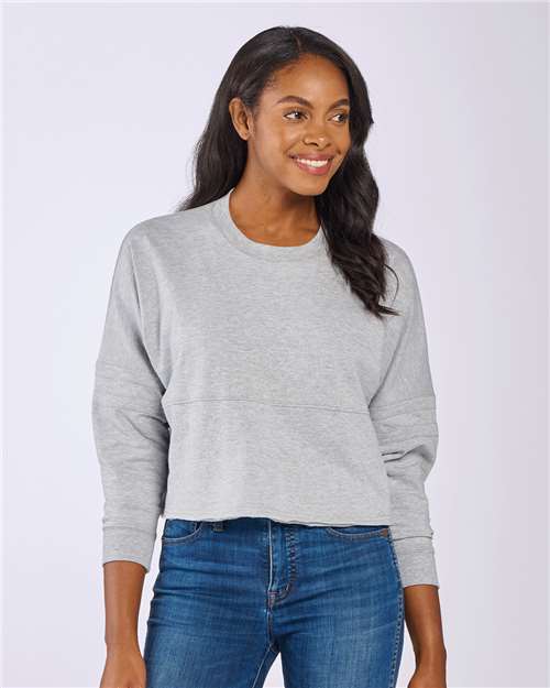 Women's Crop Retro Jesery - Oxford Heather