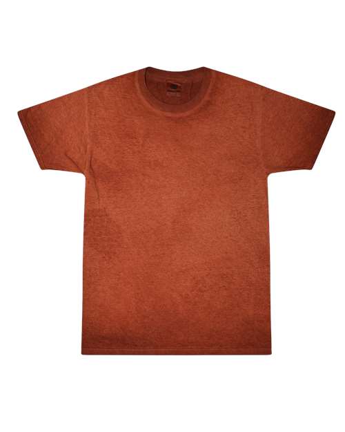 Unisex Oil Wash T-Shirt - Orange