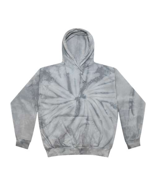 Unisex Tie-Dyed Hooded Sweatshirt - Spider Silver