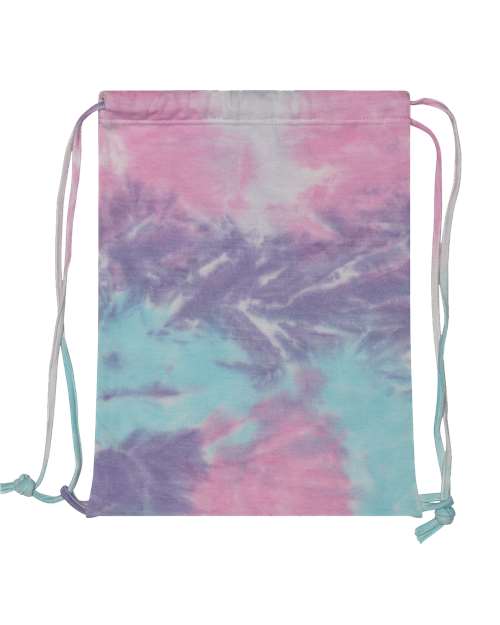 Tie-Dyed Drawstring Bag - Cotton Candy