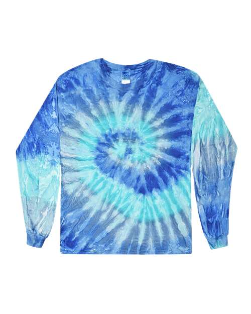 Youth Tie-Dyed Long Sleeve T-Shirt - Blue Jerry