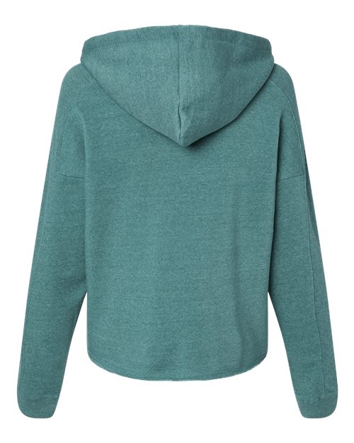 Women's Angel Fleece Crop Hooded Sweatshirt - Mallard Green