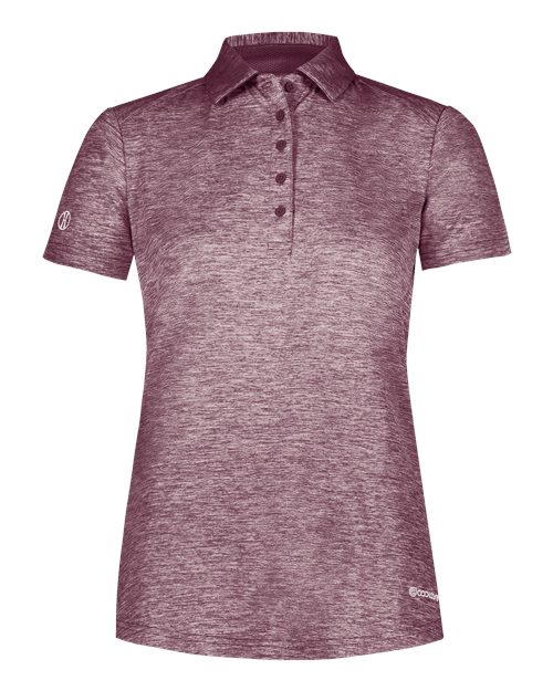 Women's Electrify CoolCore® Polo - Maroon Heather