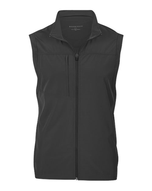 Men's Stretch Woven Vest - Black