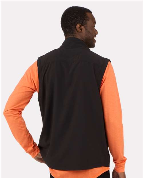Men's Stretch Woven Vest - Black