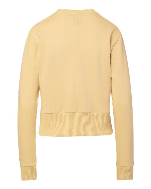Women's Romi Cloud Fleece Crop Crewneck Sweatshirt - Sun Ray