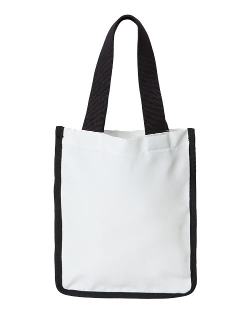 Sublimation Small Tote - White/ Black