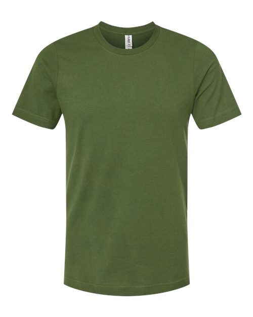 Combed Cotton T-Shirt - Olive Green
