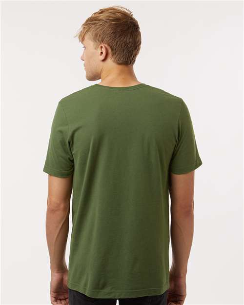 Combed Cotton T-Shirt - Olive Green