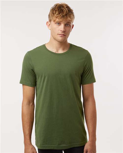 Combed Cotton T-Shirt - Olive Green