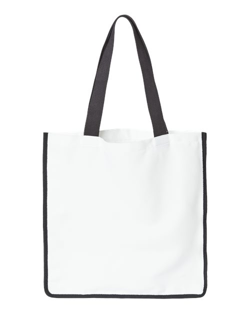 Sublimation Medium Tote - White/ Black