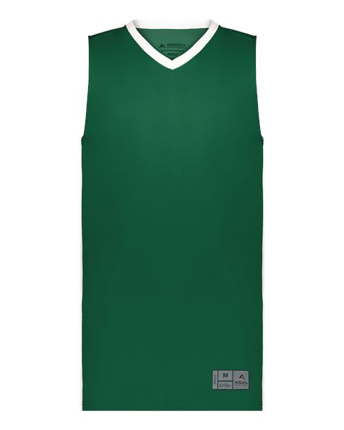 Men's Match-Up Basketball Jersey - Dark Green/ White
