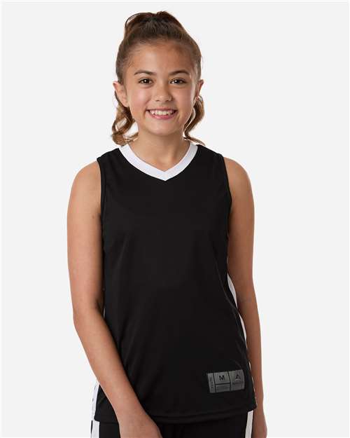 Youth Match-Up Basketball Jersey - Black/ White
