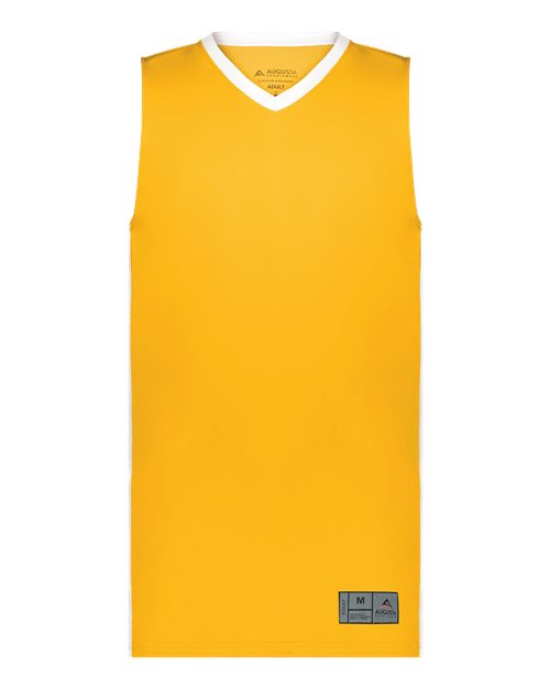 Youth Match-Up Basketball Jersey - Gold/ White
