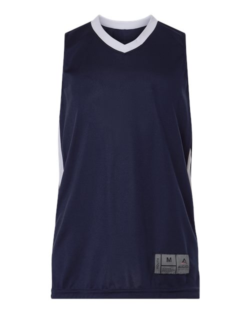 Youth Match-Up Basketball Jersey - Navy/ White