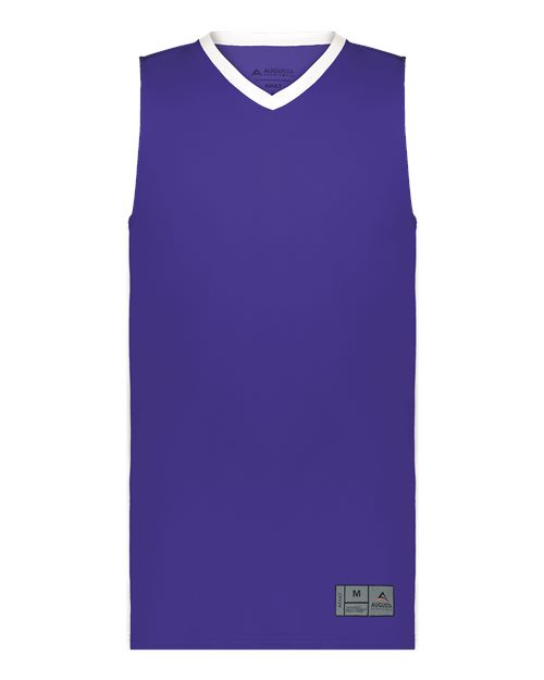 Youth Match-Up Basketball Jersey - Purple/ White