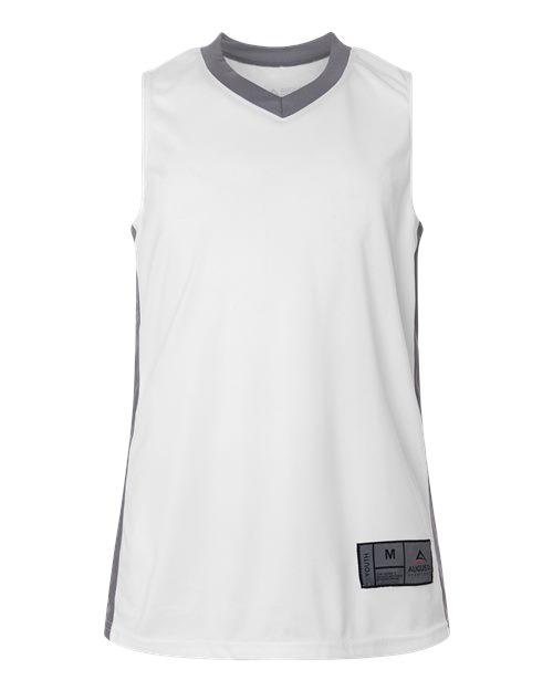 Youth Match-Up Basketball Jersey - White/ Graphite