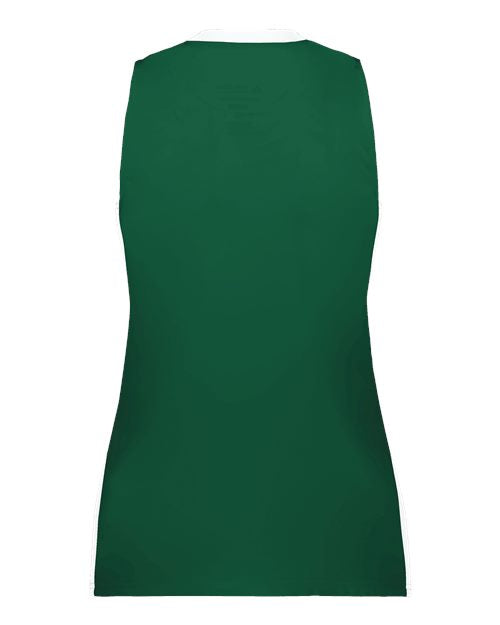 Women's Match-Up Basketball Jersey - Dark Green/ White