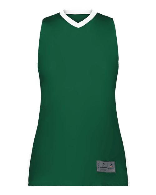 Women's Match-Up Basketball Jersey - Dark Green/ White