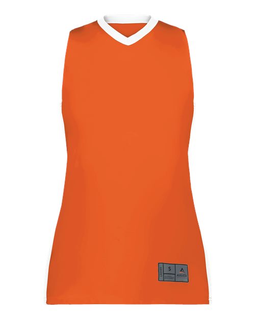 Women's Match-Up Basketball Jersey - Orange/ White