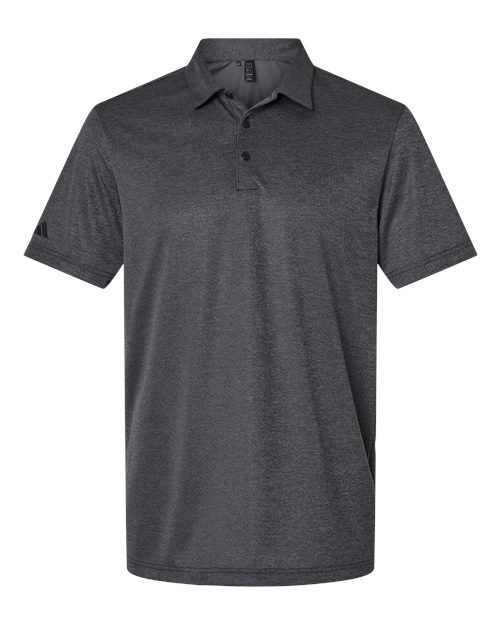 Men's Space Dyed Polo - Black Melange