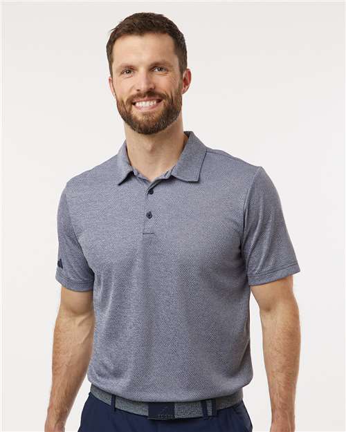 Men's Space Dyed Polo - Collegiate Navy Melange